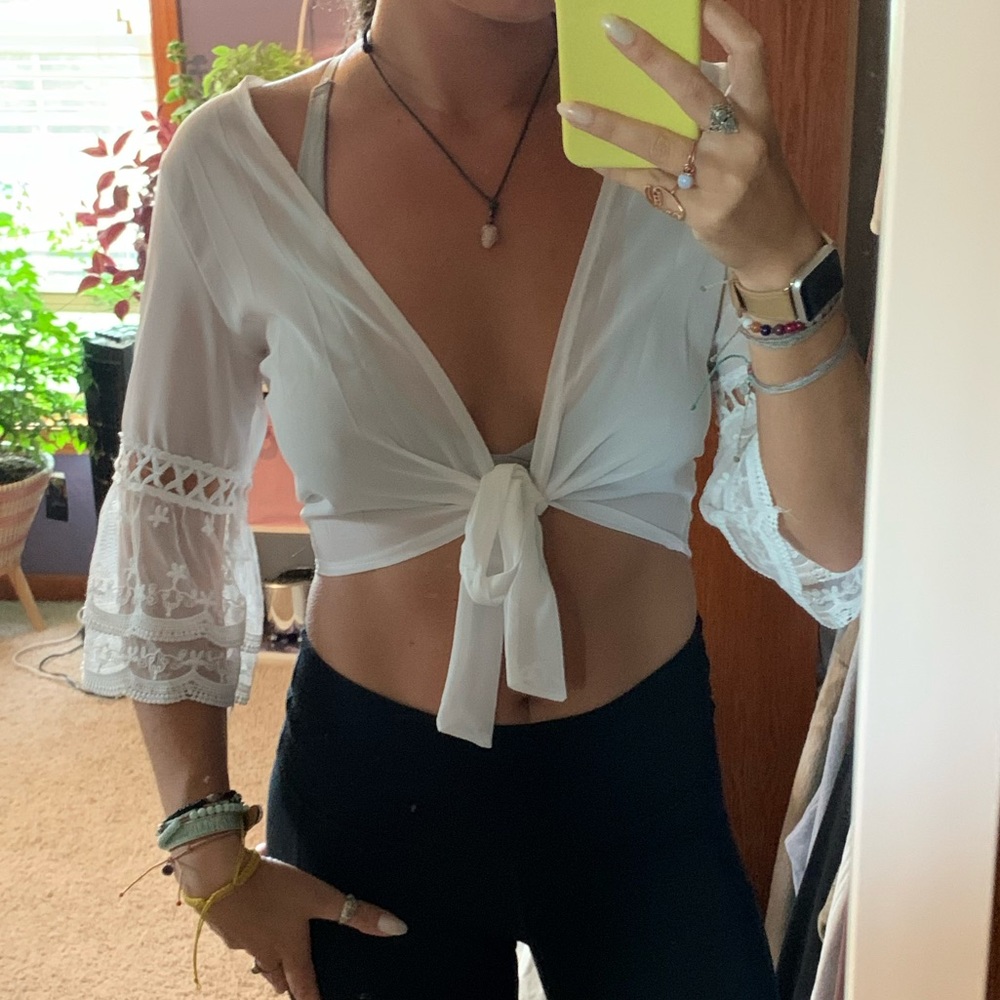 Swim top cover up